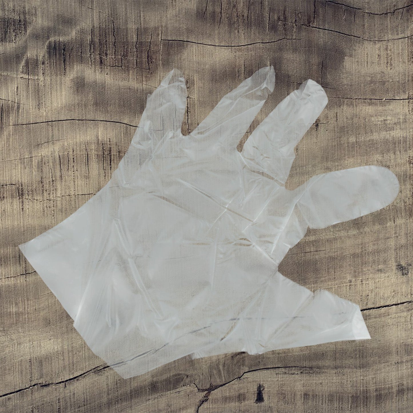 Disposable Gloves – Large Clear Plastic, 100 Pcs | Grow Wear