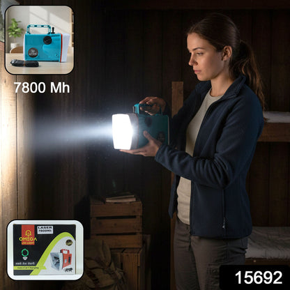 Outdoor use LED searchlight by OMEGA with bright laser focus