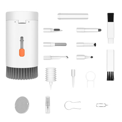 WipeTech multi-device cleaner kit components, including screen spray and cloth.