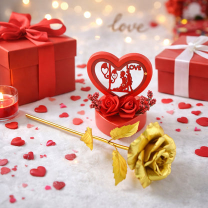 Heart Love Decorative Showpiece with heart-shaped décor centerpiece