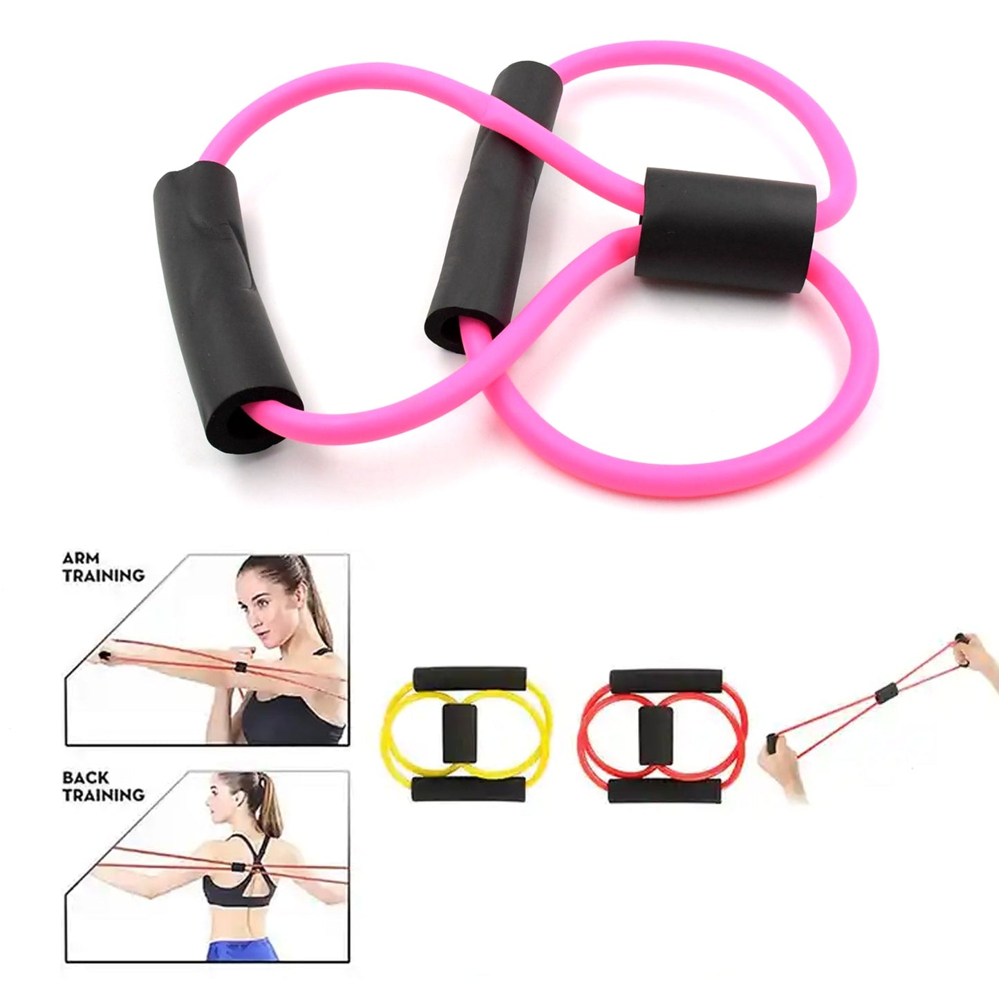 Compact resistance loop band for targeted strength training and muscle toning.