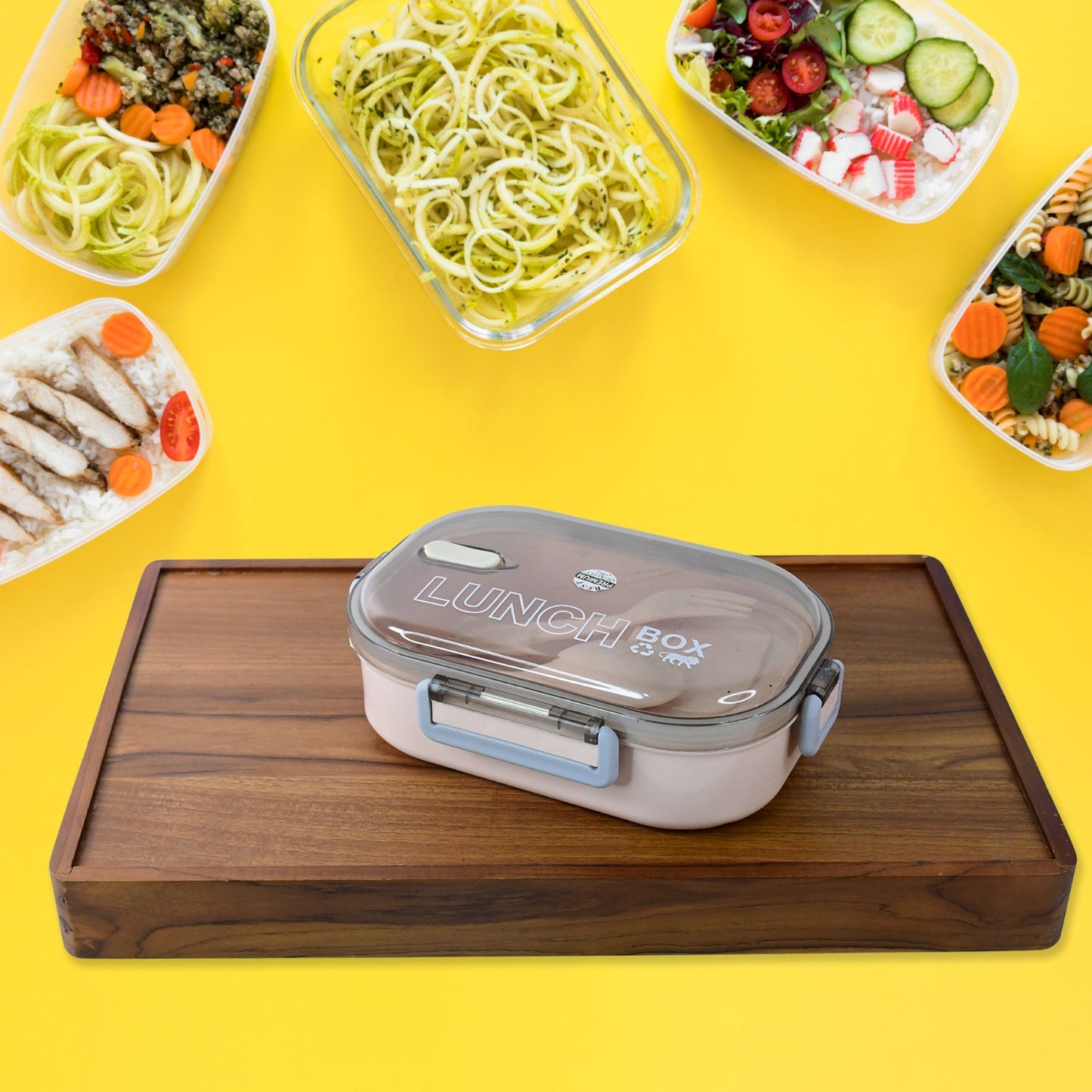Compact travel friendly leak-proof lunch box by Home Chef