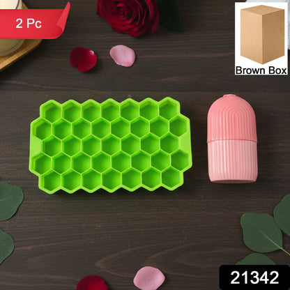 Honeycomb design ice cube tray ideal for making ice cubes for face roller