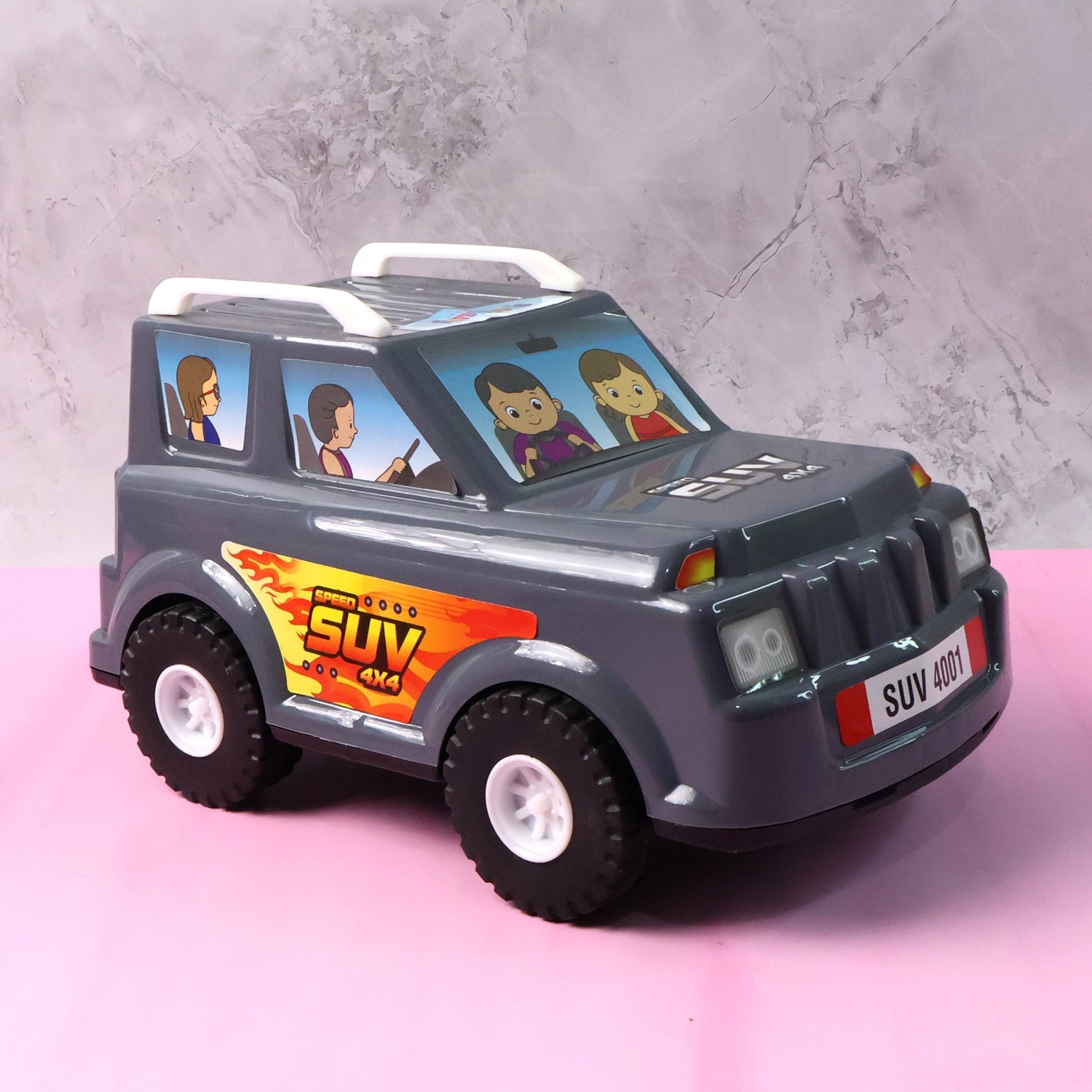 Kids SUV toy car in vibrant colors designed for outdoor play