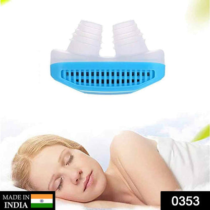 Ergonomic Anti-Snoring Nose Clip made of soft silicone for comfortable sleep.