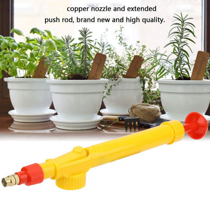 Adjustable water sprayer showing a wide spray pattern for coverage.