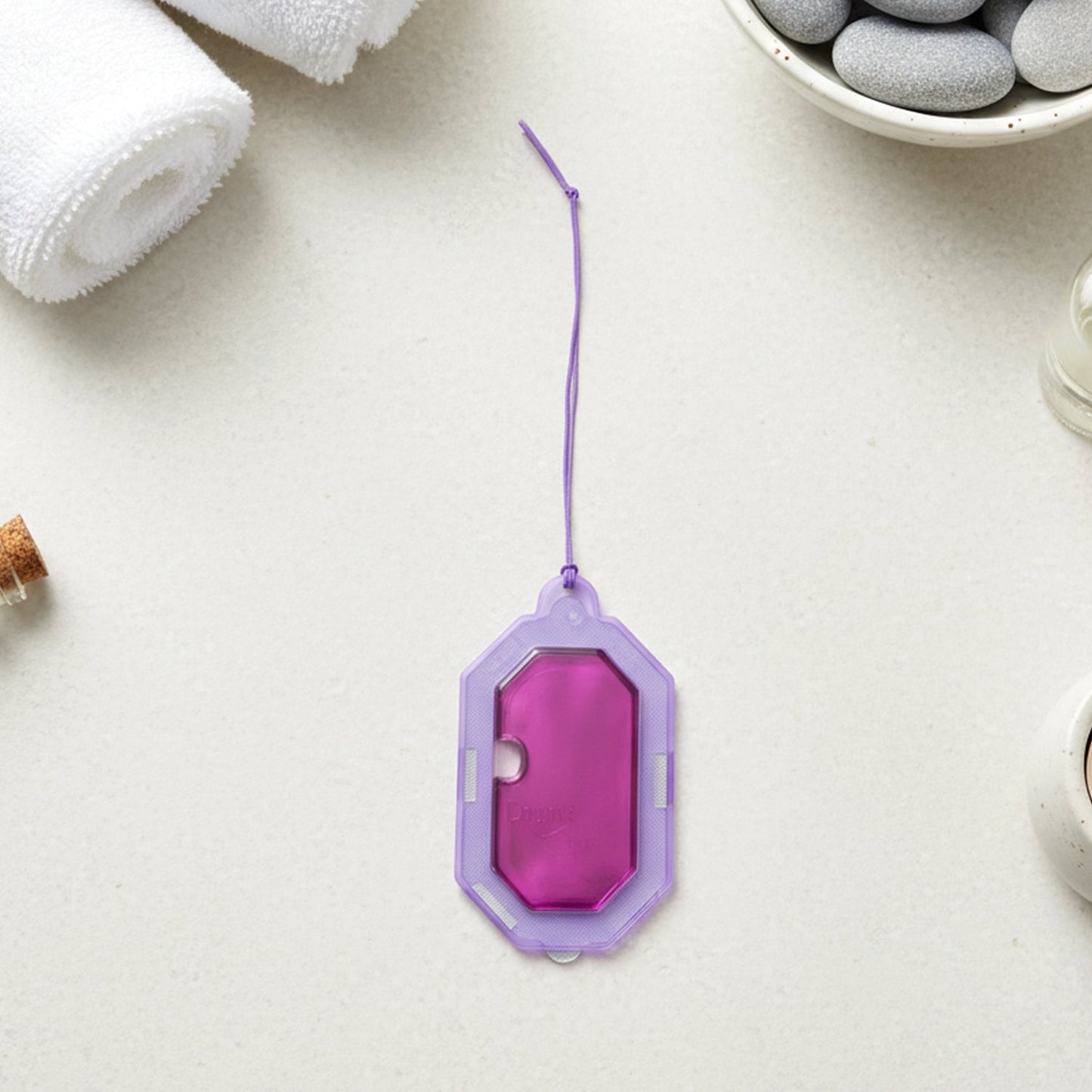 Toilet lavender gel deodorizer hanger