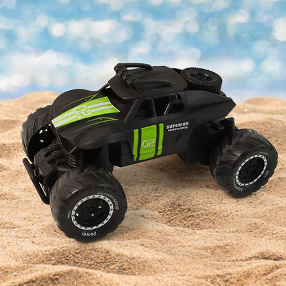 Electroplay XDrive monster truck remote control toy on rugged outdoor terrain