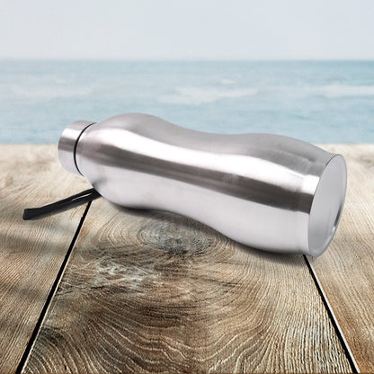 Leak-proof cap of stainless steel single wall water bottle