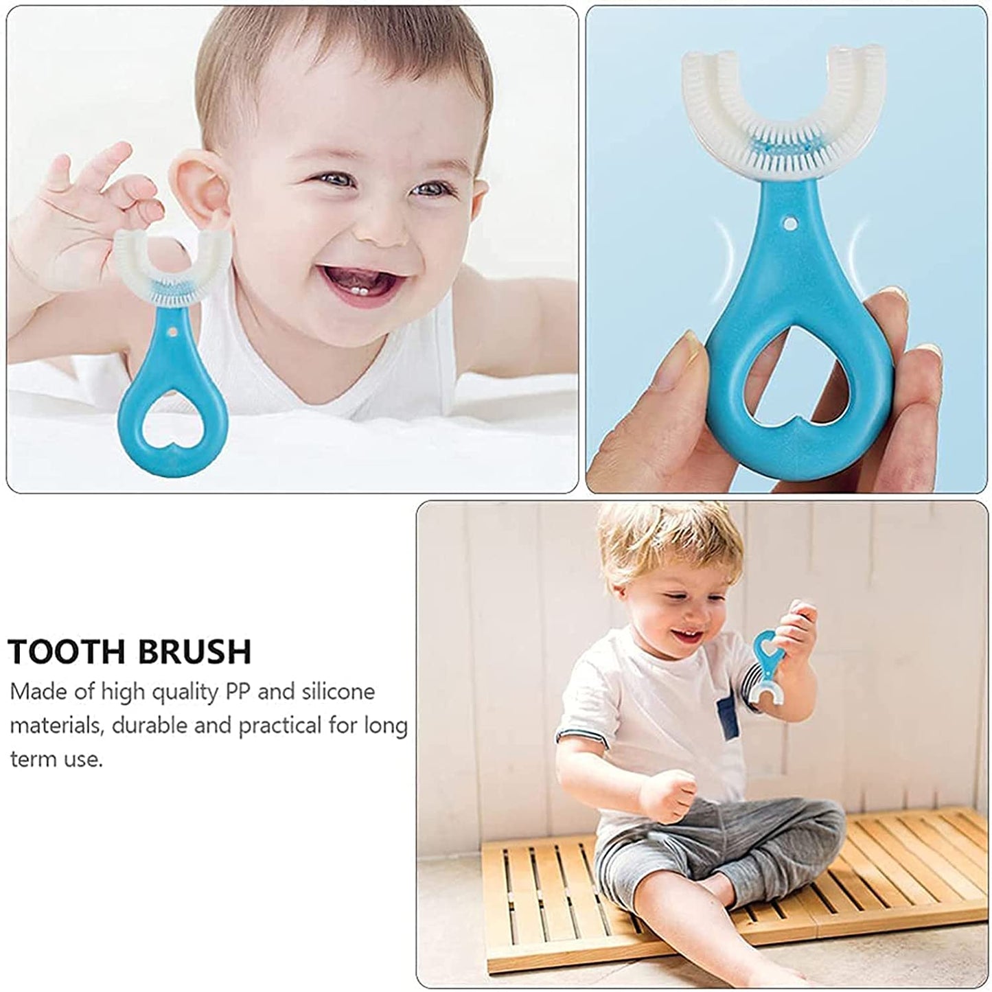 Gentle children's toothbrush for effective and comfortable cleaning.
