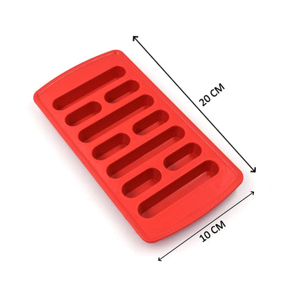 Close-up of ice trays without ice for filling