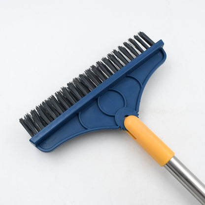 Close-up of the rotatable head of the 2-in-1 cleaning brush and wiper.