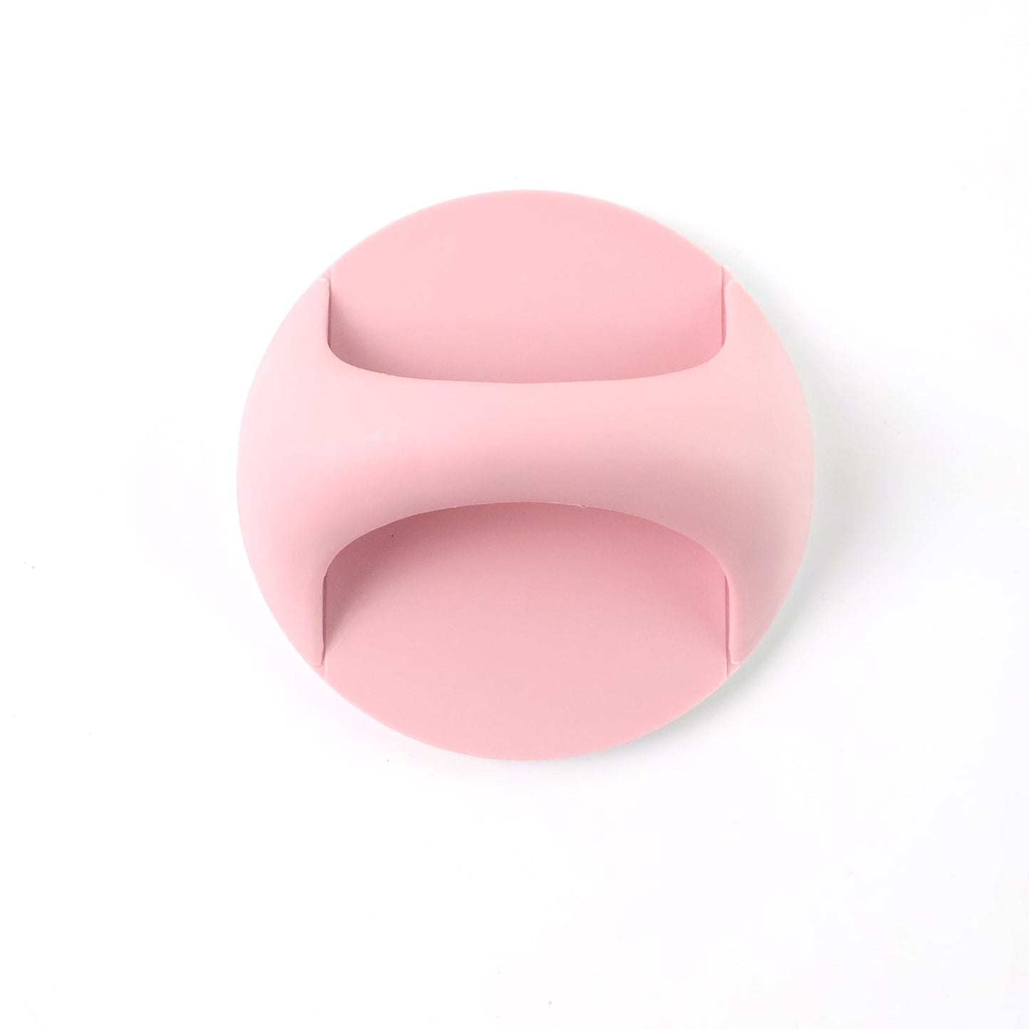 Plastic adhesive handle grip attached on a drawer