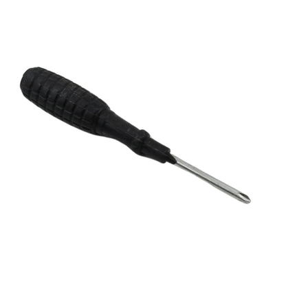 Phillips screwdriver in use, repairing a household appliance.