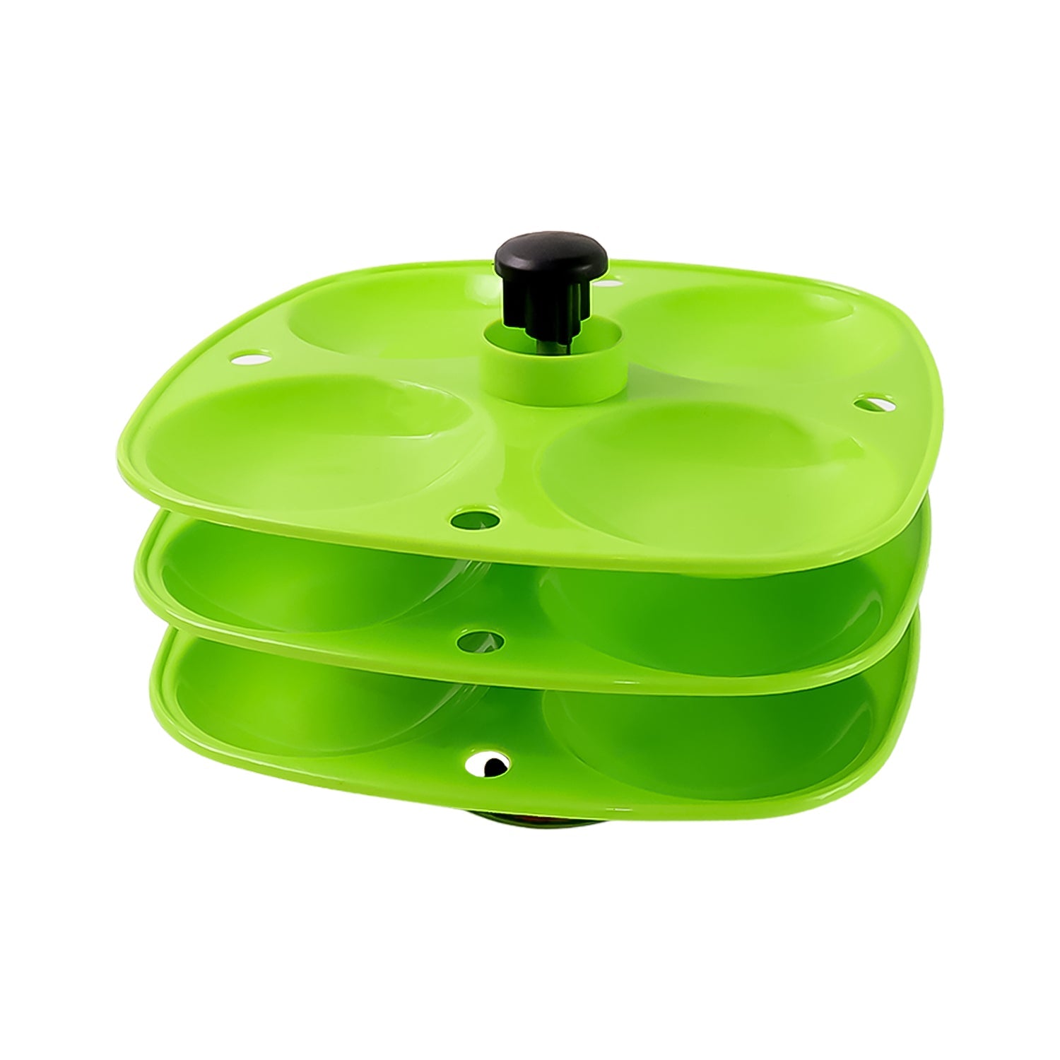 The 3 Layer Idli Stand showcasing freshly steamed, fluffy idlis.