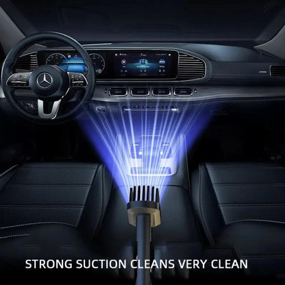 Alternative view of the Velvet Wheels wireless car vacuum cleaner.
