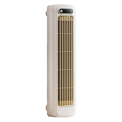 Rear view of portable air conditioning cooling fan with ventilation slots