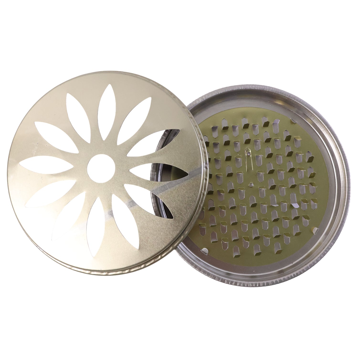 Compact metal coil stand suited for both mosquito repellent and incense burning