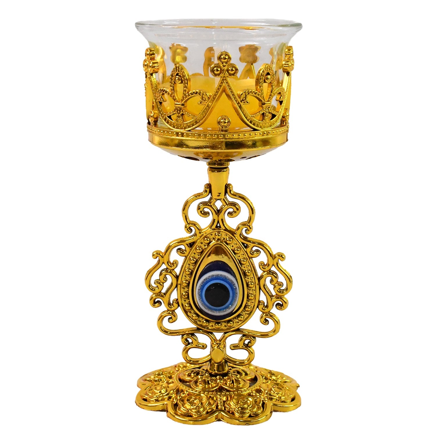 Radiant floral candle holder ideal as Diwali gift