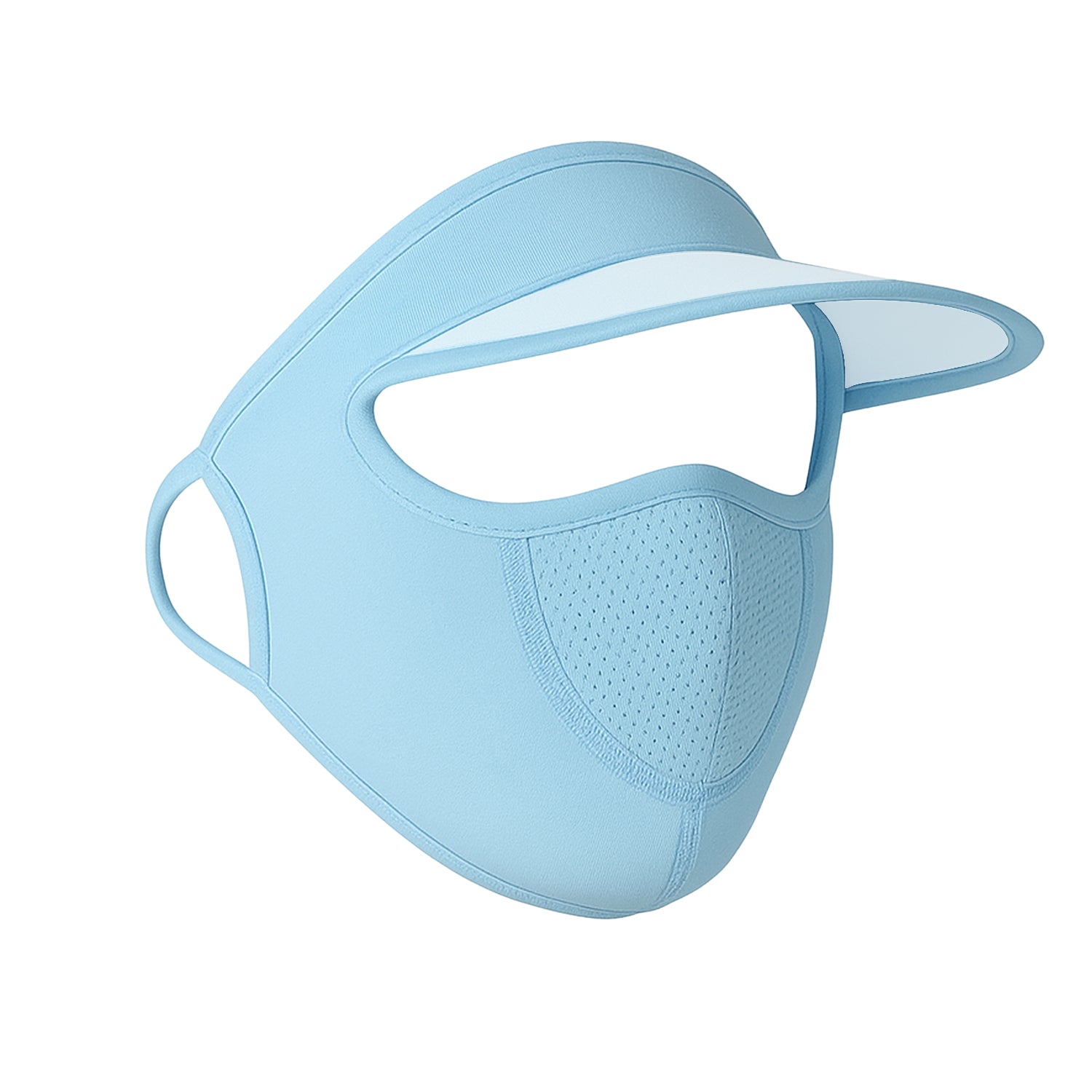 Infographic detailing the features and benefits of the full face sun protection cap.