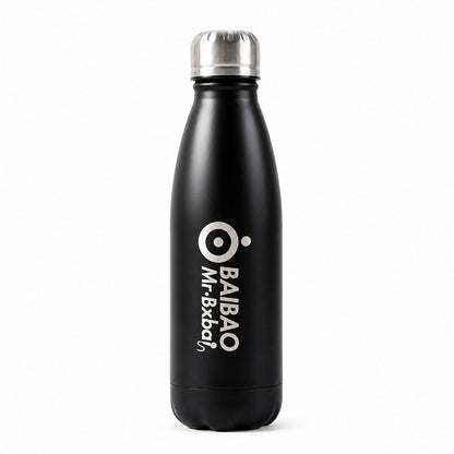 Stylish stainless steel water bottle with sleek design