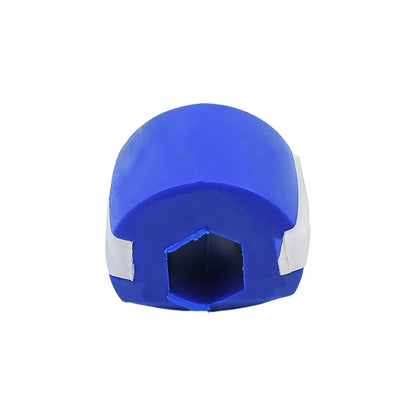 Detailed shot of the dark blue Jawline Exerciser, emphasizing its quality.
