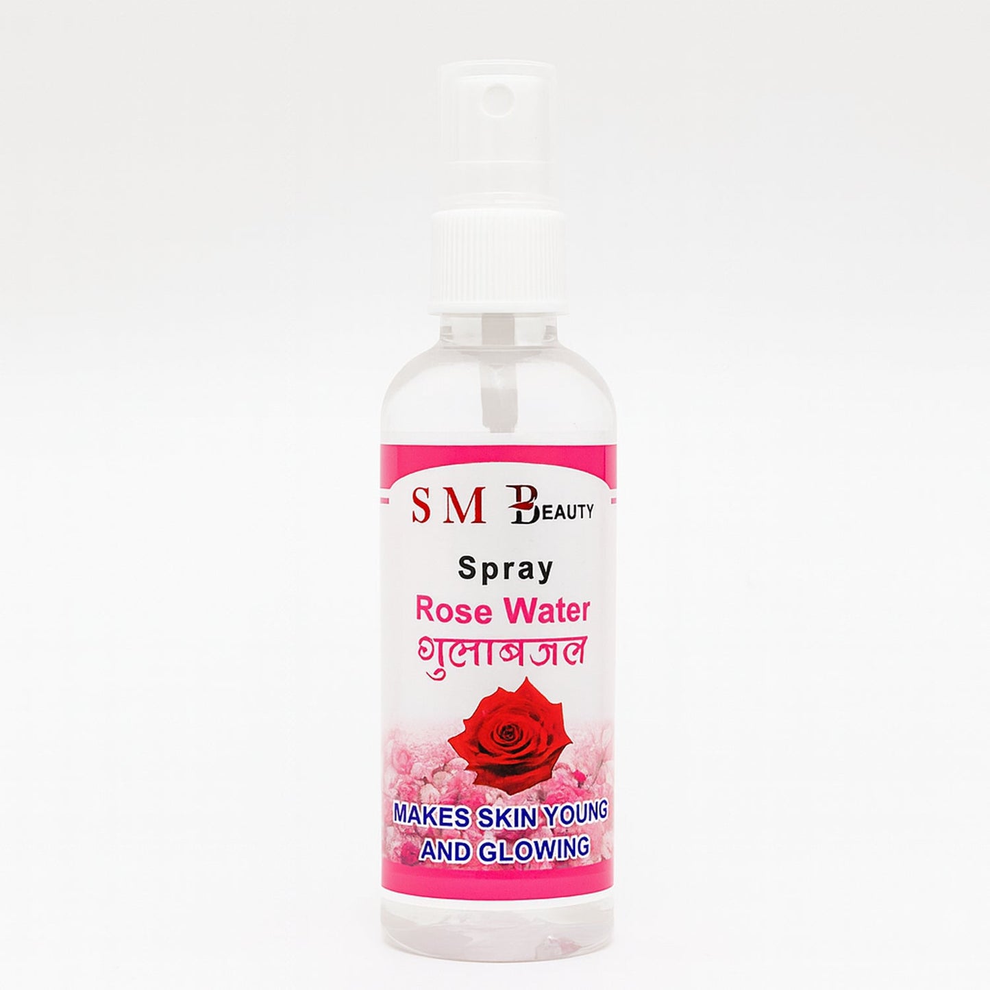 Facial spray with rose essence for soothing and glowing skin