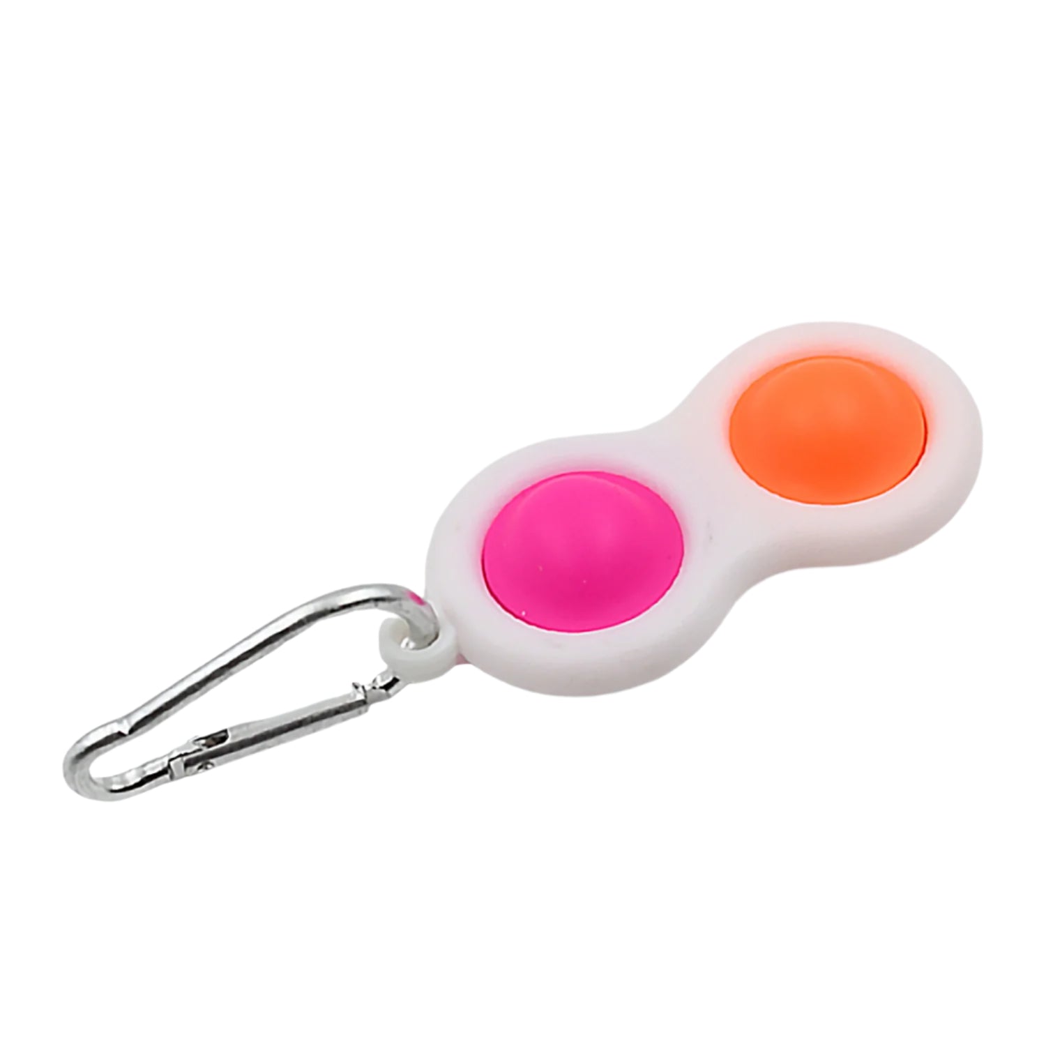Compact Simple Dimple Fidget Toy Keychain on a clean white background.