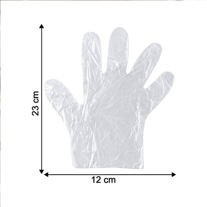 Close-up of disposable gloves for easy wearing