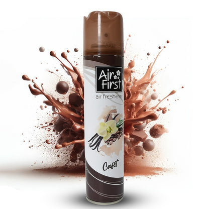 Air Freshener Spray bottle emitting a fresh, long-lasting fragrance.
