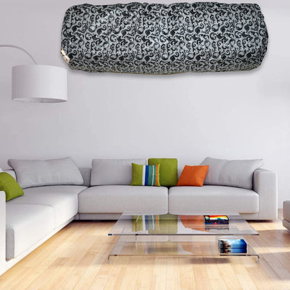Stretchable AC cover with stylish mix design protecting outdoor AC unit