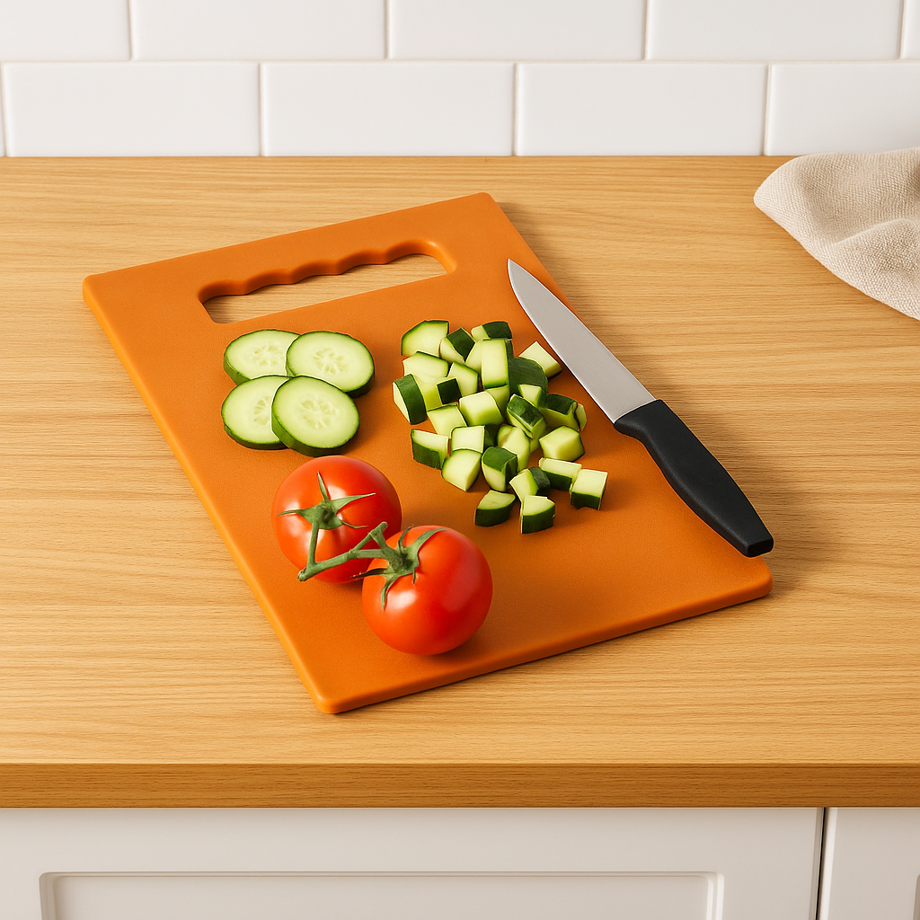 Ergonomic grip kitchen knives with corrosion resistant stainless steel blades