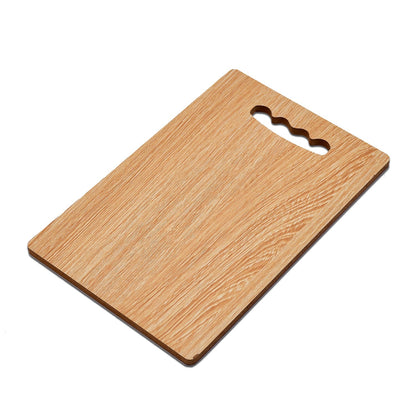 Versatile wooden cutting board serving as a decorative item.