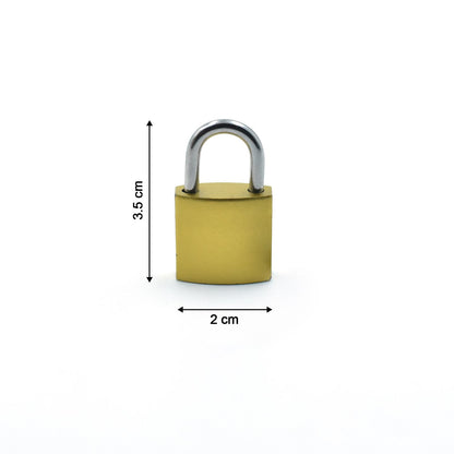 Detailed view of the textured surface of the FortiLock Imitation Copper Lock.