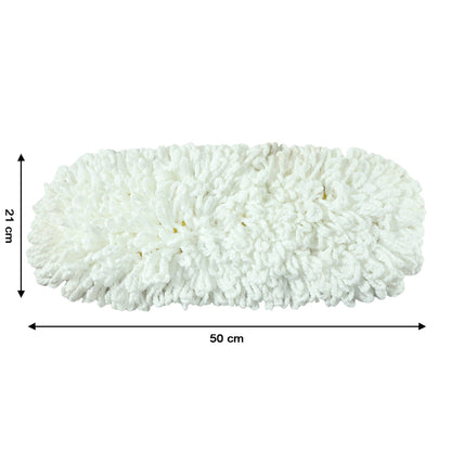 Dust mop replacement head (50x20cm) laid out flat to show full size.