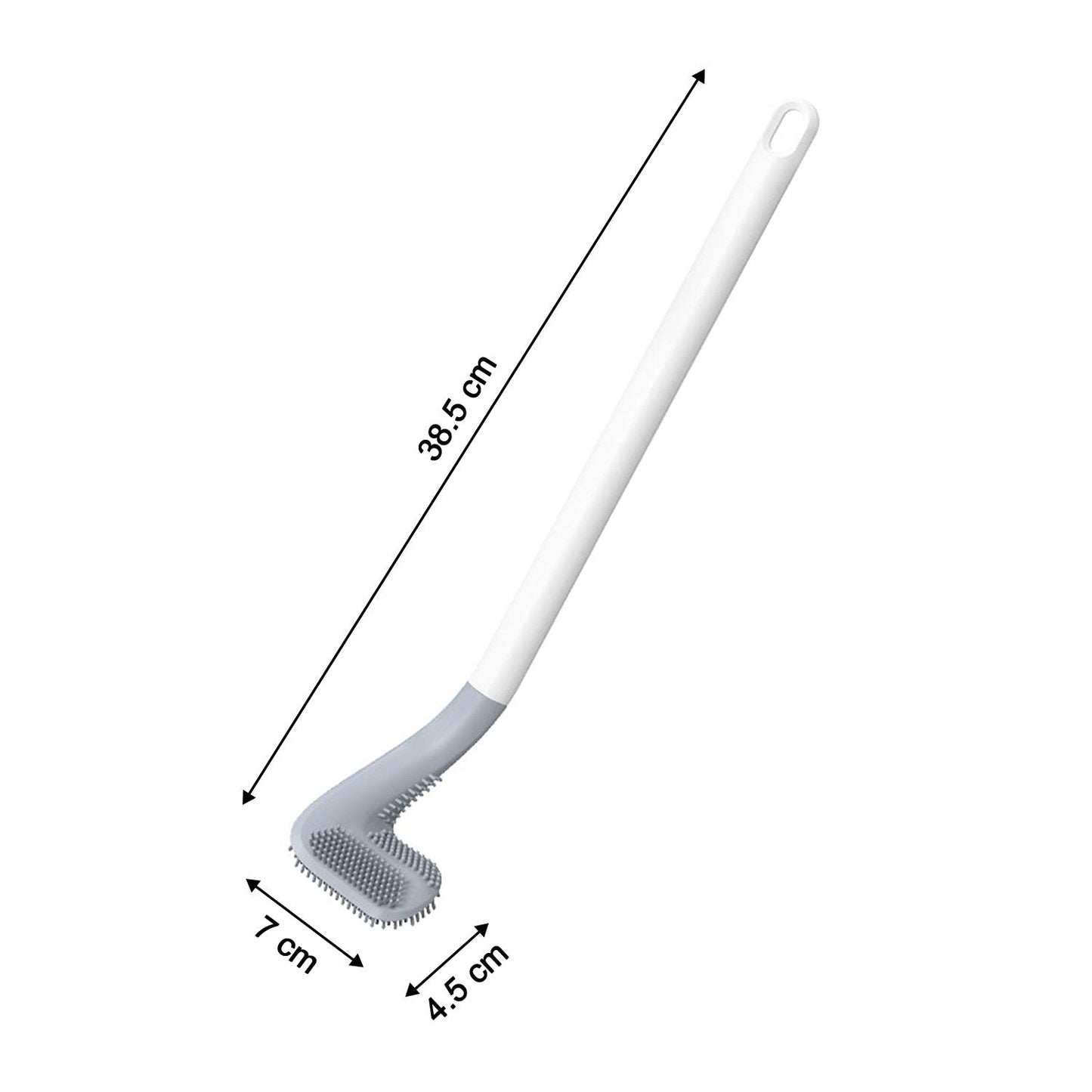 Modern golf toilet brush design in a minimalist bathroom.