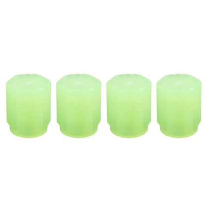 Light rim caps glowing for enhanced tire visibility
