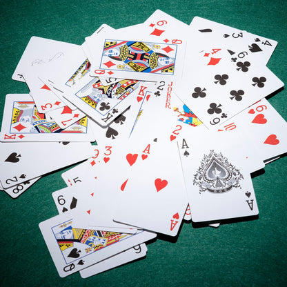 Full deck of durable premium playing cards, perfect for any card game.