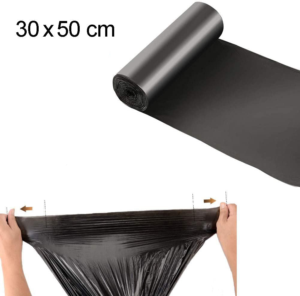 Durable large black garbage bags by Velvet Wipe, suitable for all waste.