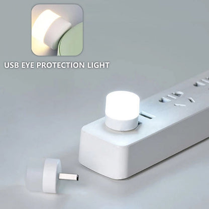 Vibrant yellow USB LED bulb showcasing its compact design and brightness.