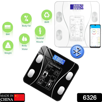 Sleek digital weighing machine for accurate body composition analysis.
