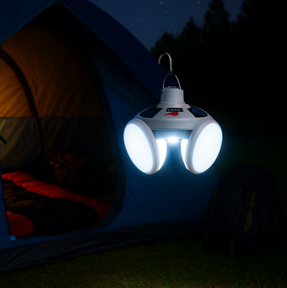 Solar Camping Light – USB Rechargeable Emergency LED