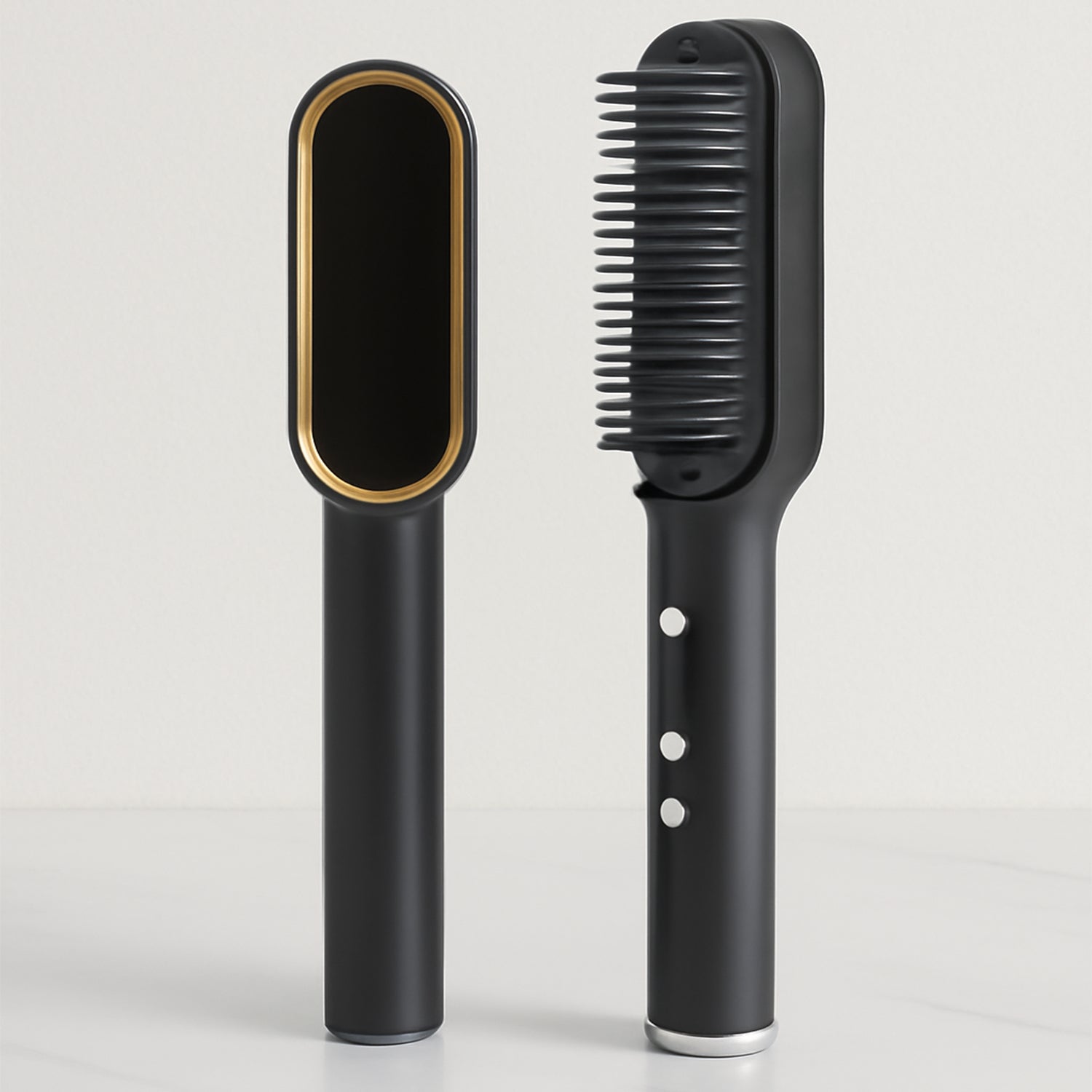 Hqt-909B Hair Straightener with keratin ceramic plates for smooth styling.