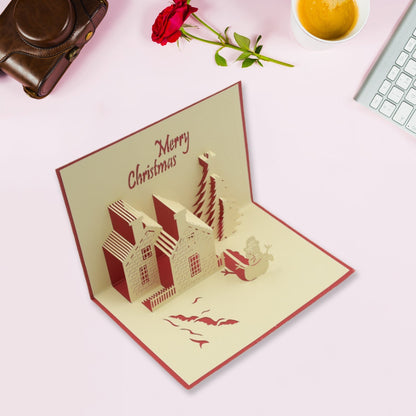 A beautifully crafted pop-up card, ready to be gifted to a loved one.