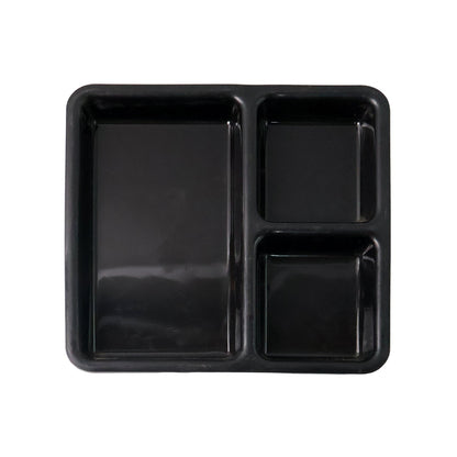 Multi-section meal serving tray for neat plating and meal portions