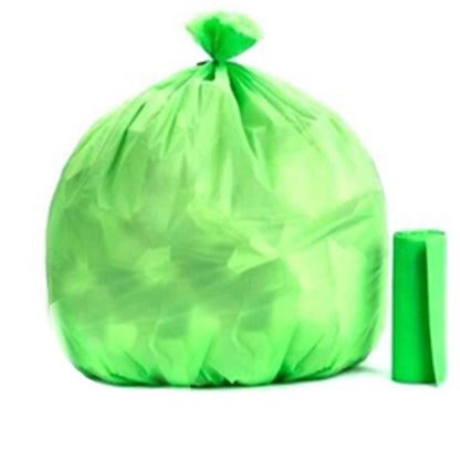Multi-color biodegradable garbage bags roll, 24x32 inch, ideal for kitchen waste.