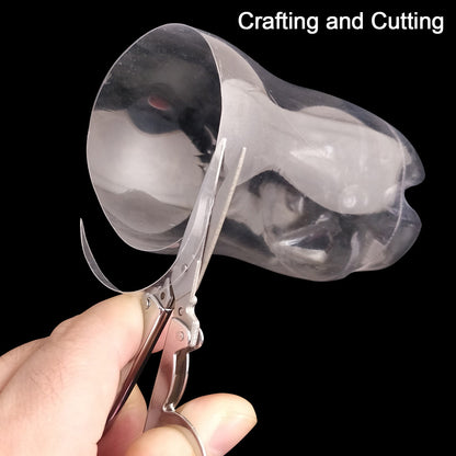 Securely folded 3.5-inch scissor, ready for travel or storage.