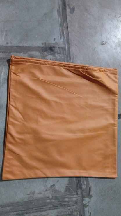 A textured fabric detail of the durable material used for these pillow covers.