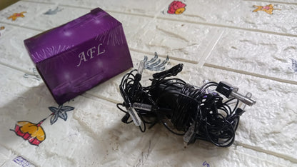 Multi-color LED string lights creating a joyful atmosphere for weddings and Diwali.