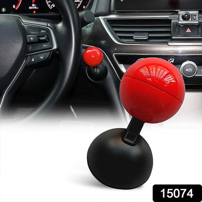 Close-up of bright colored Ball Design push start button cover